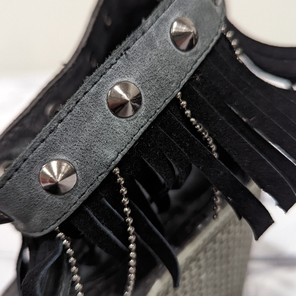 Anne Ross Studded - Fringe Wedge Heel - Picture 2 of 6